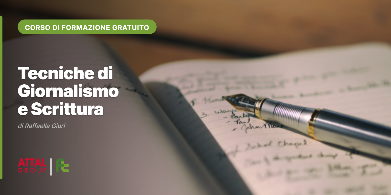 IL MESTIERE DI RACCONTARE: TECNICHE DI GIORNALISMO E DI SCRITTURA DI RAFFAELLA GIURI 08.30 – 12.30 (ONLINE – ISCRIZIONI APERTE)