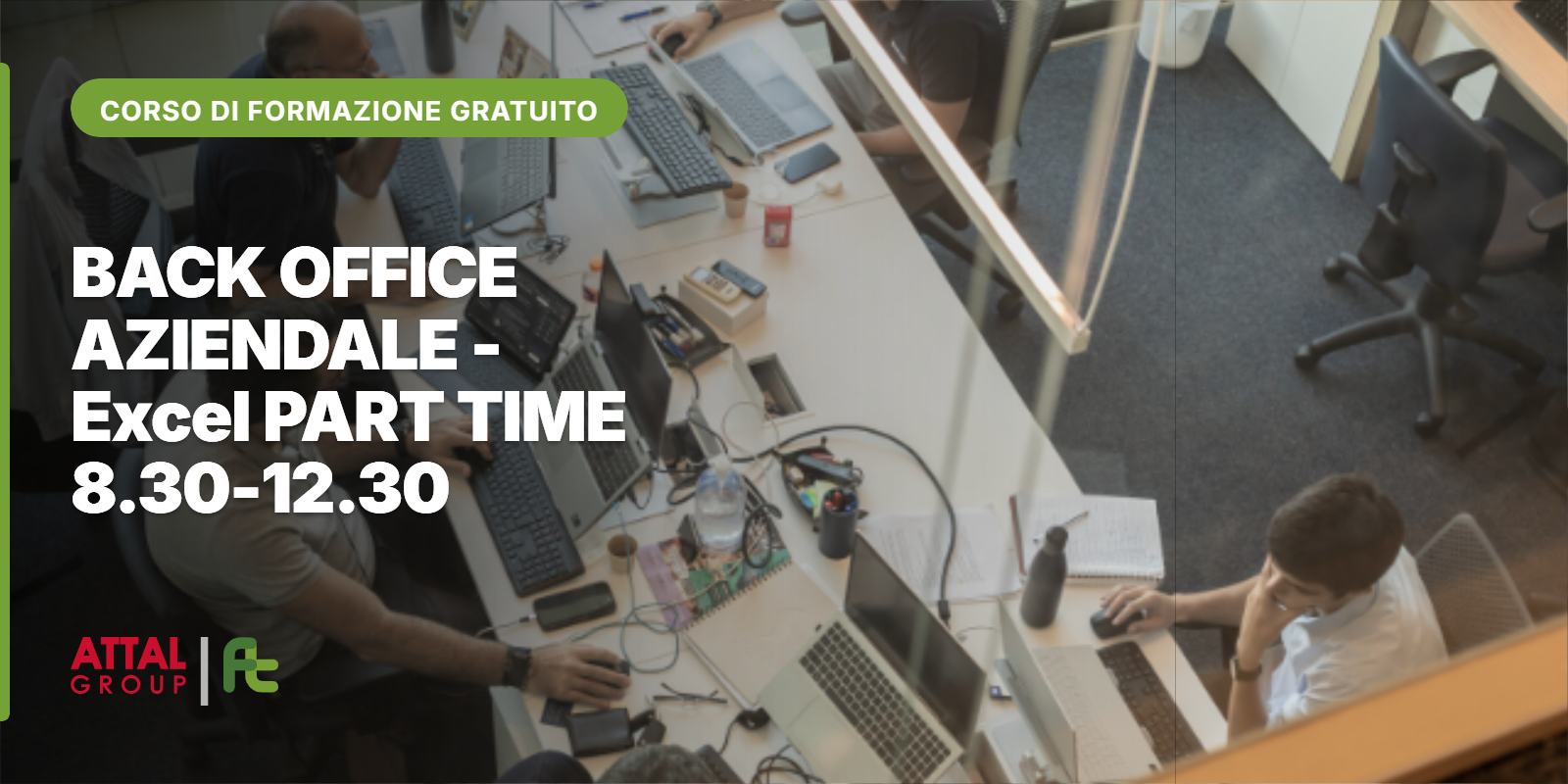 BACK OFFICE AZIENDALE – Excel  PART TIME 8.30-12.30 (ONLINE – ISCRIZIONI APERTE)