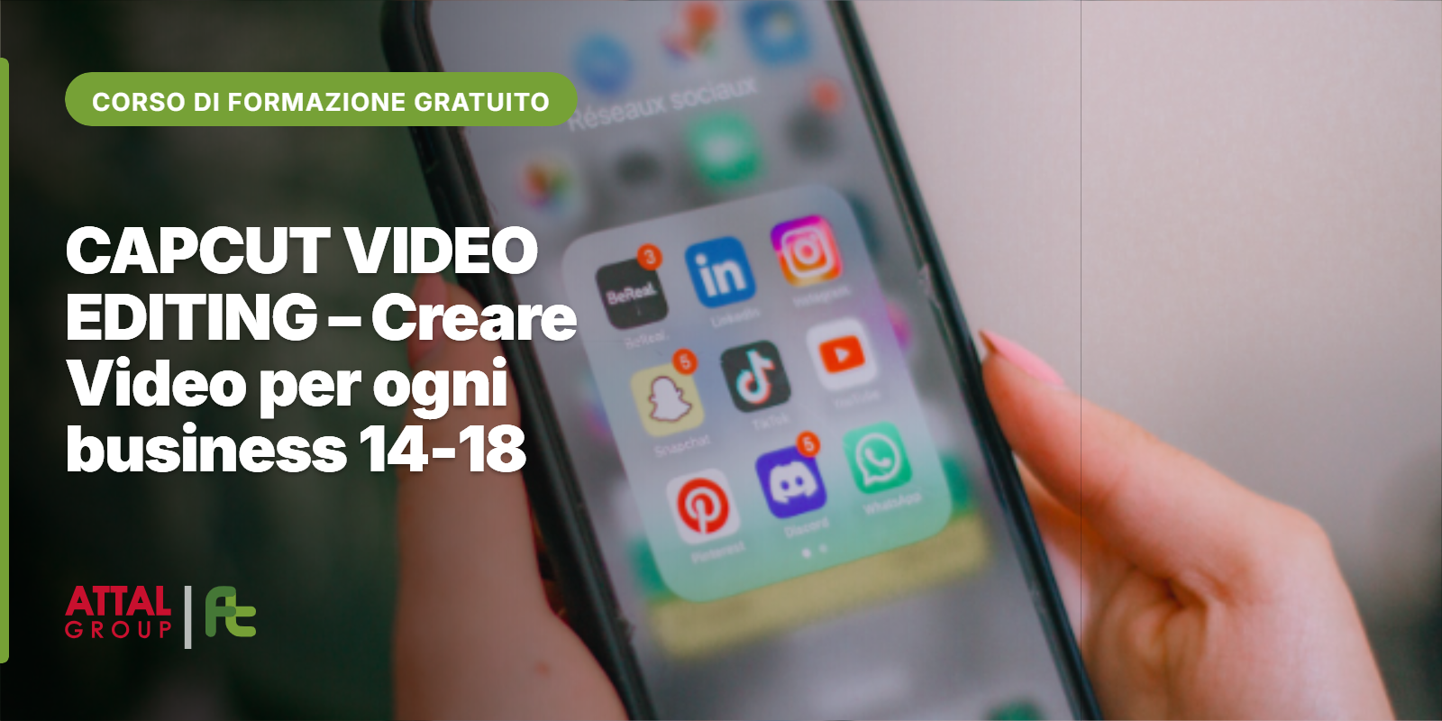 CAPCUT VIDEO EDITING – Creare Video per ogni business 14-18 (ONLINE – ISCRIZIONI APERTE)