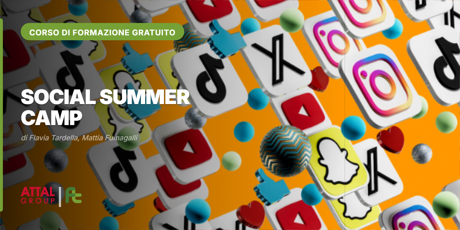 SOCIAL SUMMER CAMP: Una full immersion creativa per arrivare a settembre con competenze, contenuti e una strategia social già pronta DI FLAVIA TARDELLA E MATTIA FUMAGALLI 08.30-12.30 (ONLINE – ISCRIZIONI APERTE)